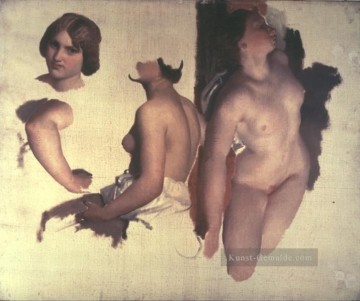  Nacktheit Malerei - Tanz der Bacchantinnen Nacktheit Marc Charles Gabriel Gleyre